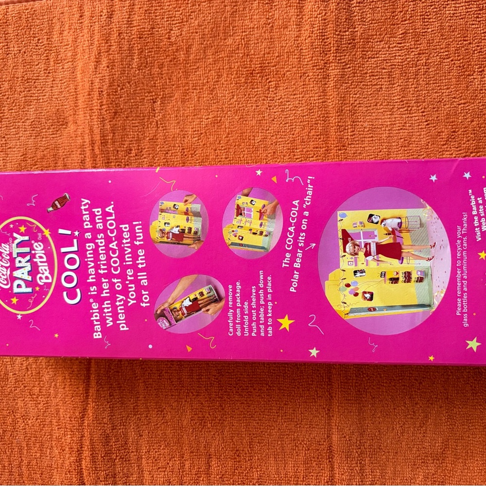 NIB 1998 Coca Cola Party Barbie by Mattel - Picture 7 of 8